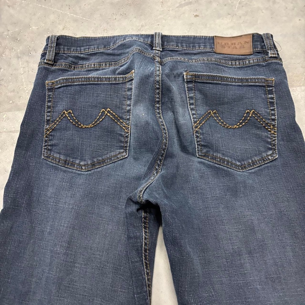 Vintage Y2K/2000s Grunge Dark Wash Streetwear Denim Jeans! 33x33 - Picture 7 of 8